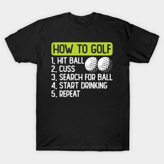 How To Golf T Shirt For Women Men T-Shirt by Pretr=ty